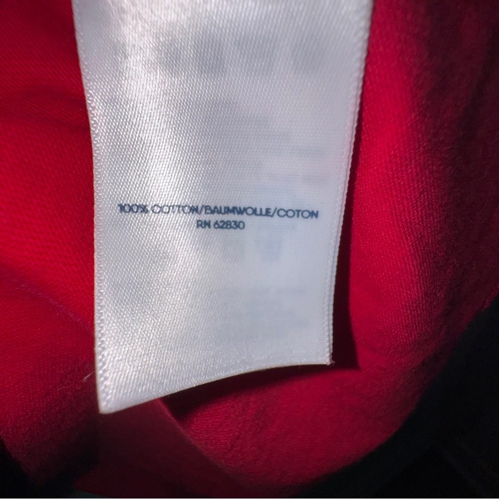 Lands‎ End Red Long Sleeve Henley Super T Shirt Size Large - Picture 5 of 8